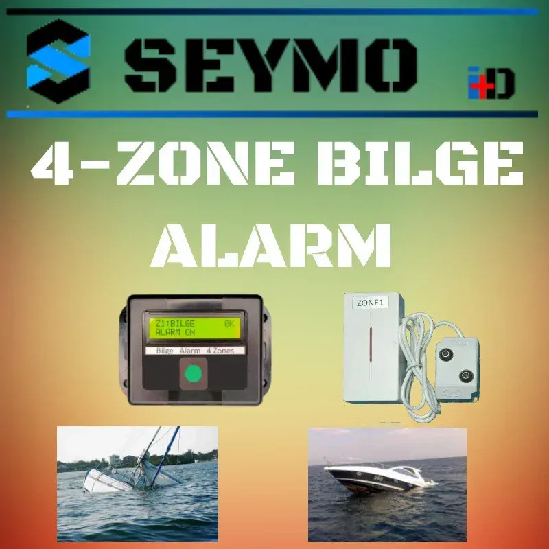 Wireless programmable 4 zone bilge alarm Wireless programmable 4 zone bilge alarm
